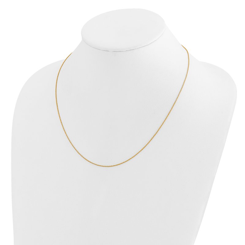14K Adjustable .9mm D/C Twisted Box Chain