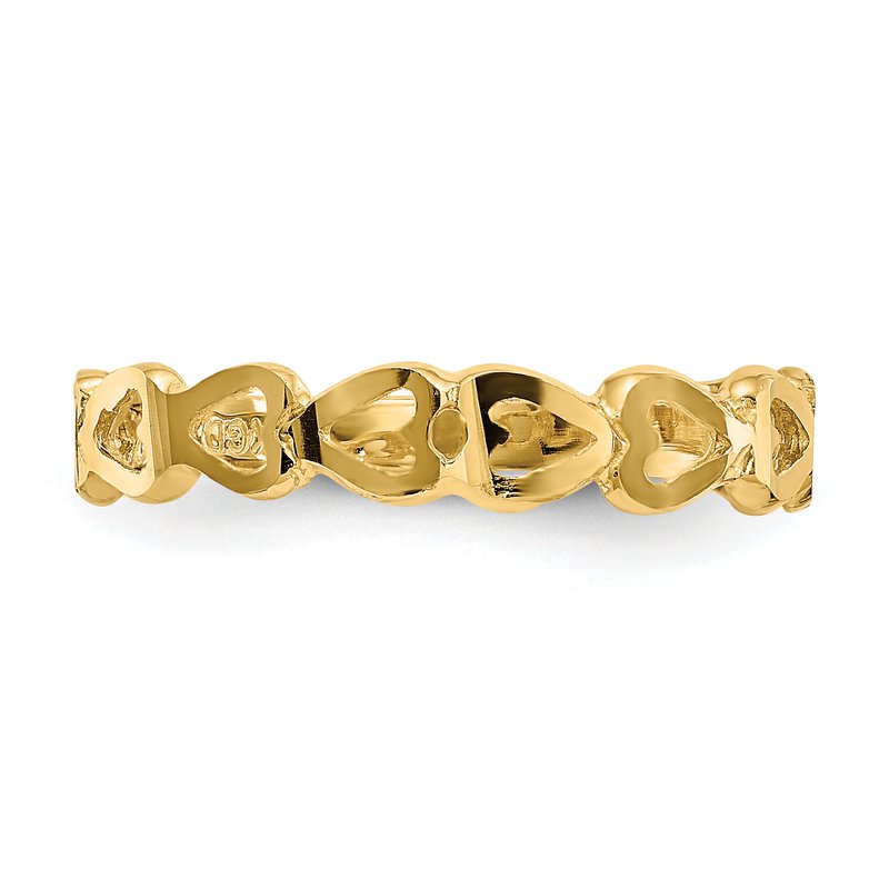 14k Heart Ring