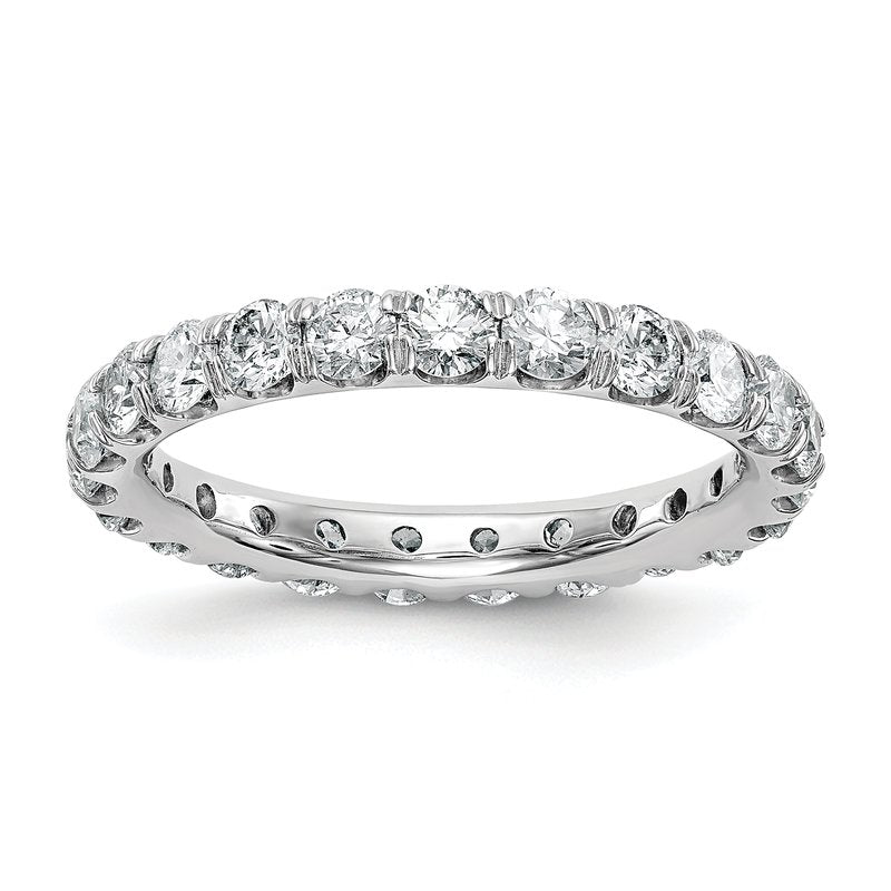 14K Rose Gold 1/2 carat Lab Grown Diamond VS+ F+ Size 4.5 Complete Eternity Band