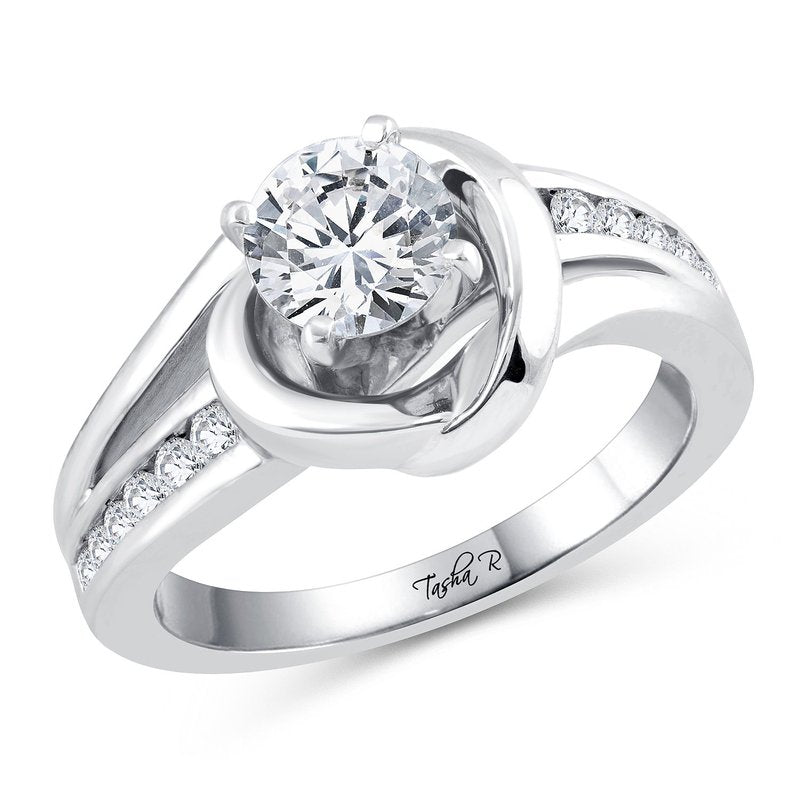 14K 0.25Ct Diam Semi Mopunt