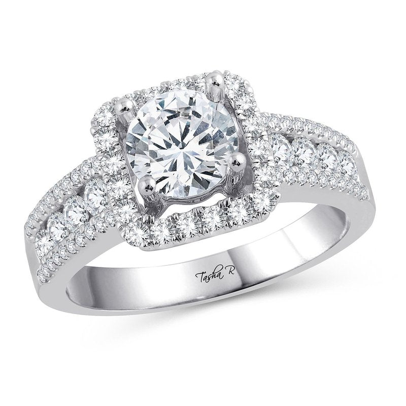 14K 0.81Ct Diam Semi Mount Ring
