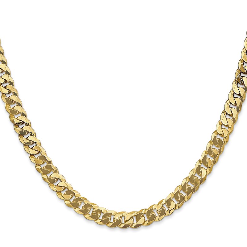 10K 6.1mm Flat Beveled Curb Chain