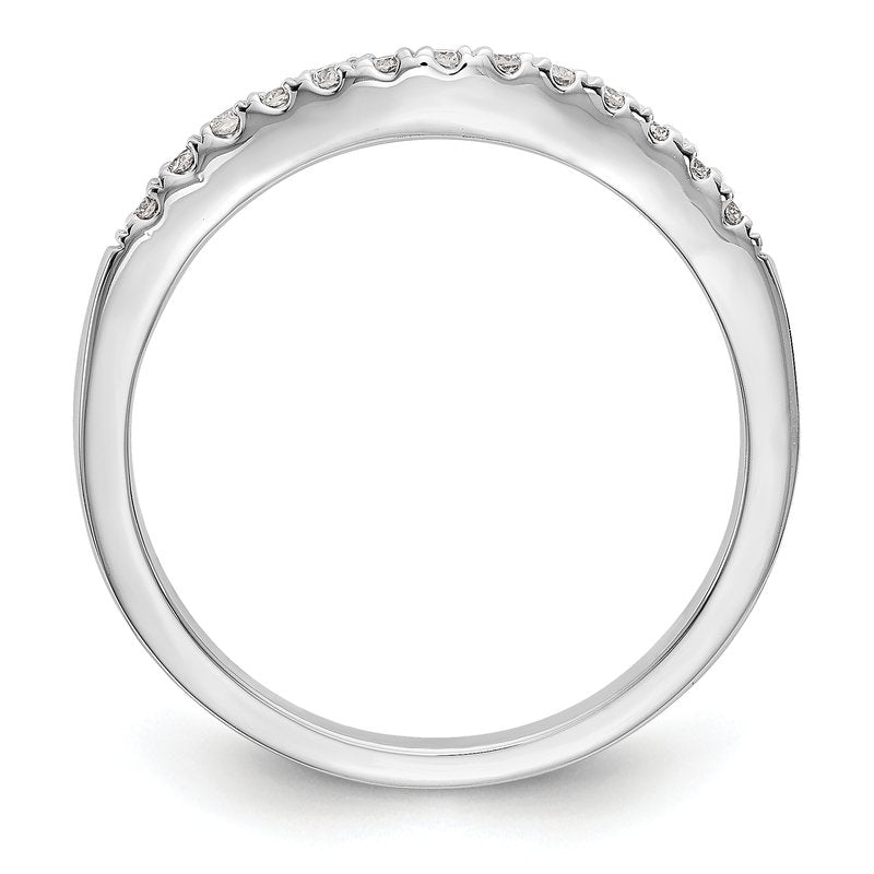 14K White Gold 1/5 carat Lab Grown Diamond VS+ F+ Set of Two Complete Wedding Bands