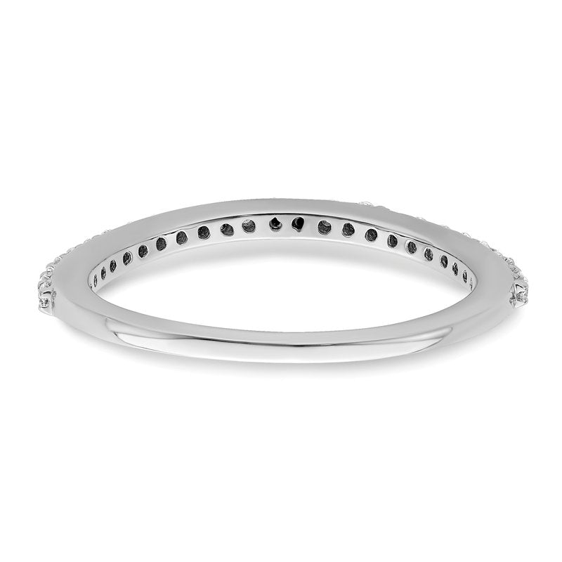 14K White Gold 1/4 carat Lab Grown Diamond VS/SI  D E F  Wedding Band