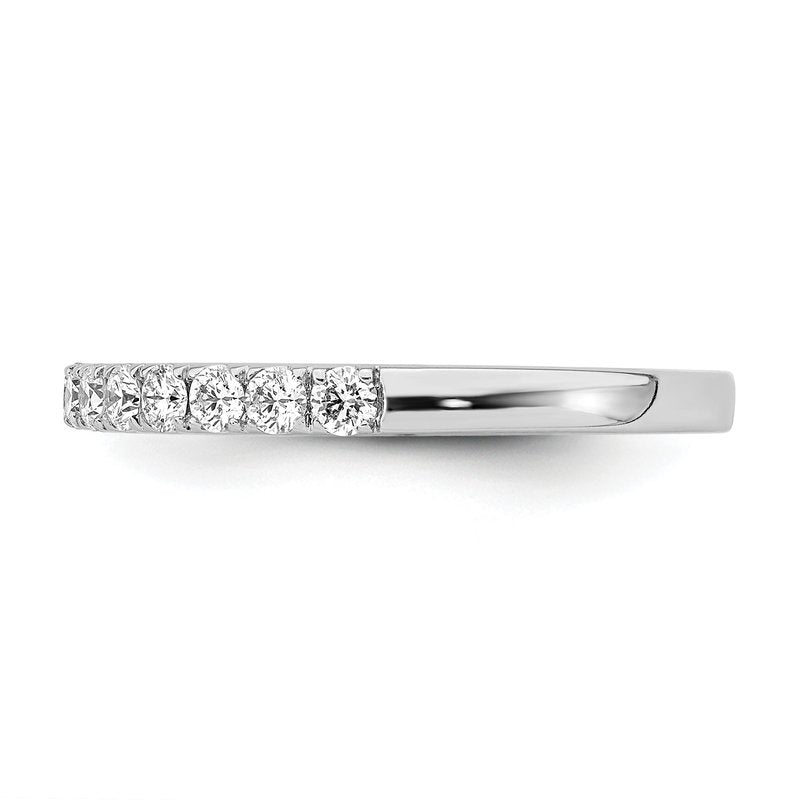 14K White Gold 1/5 carat Lab Grown Diamond VS+ F+ Complete Wedding Band