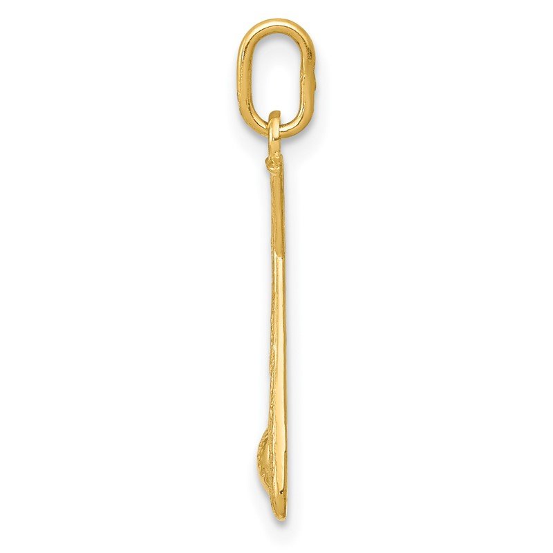 14K Diamond-cut Baseball Bats and Ball Pendant
