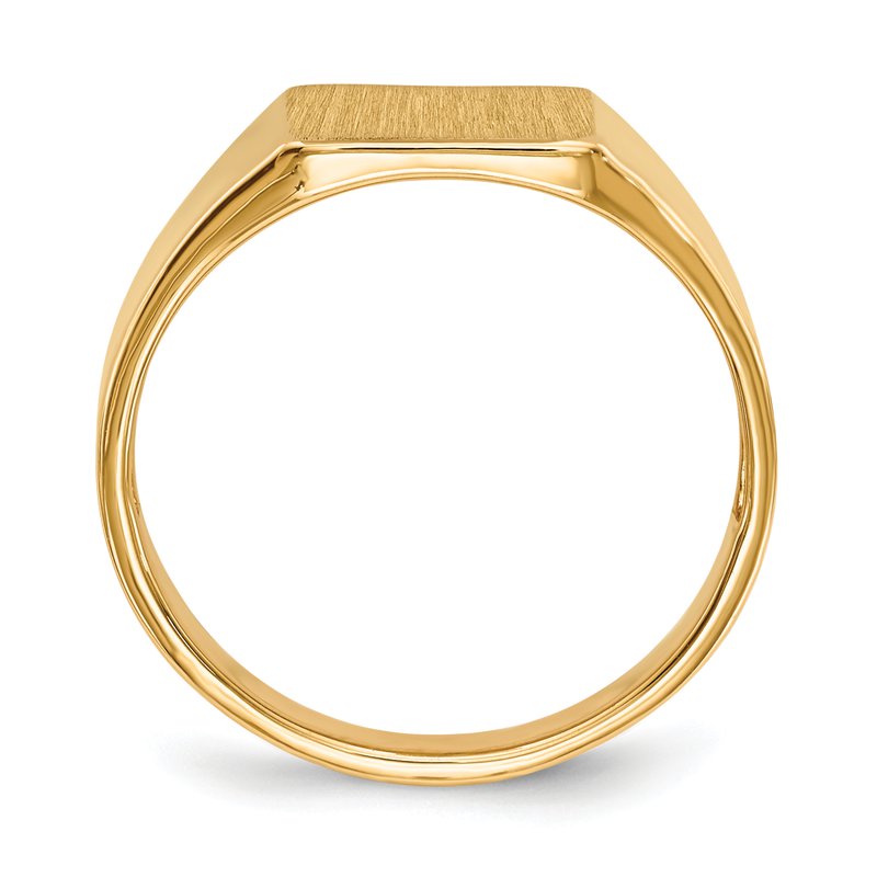 14k 8.5x9.0mm Open Back Signet Ring