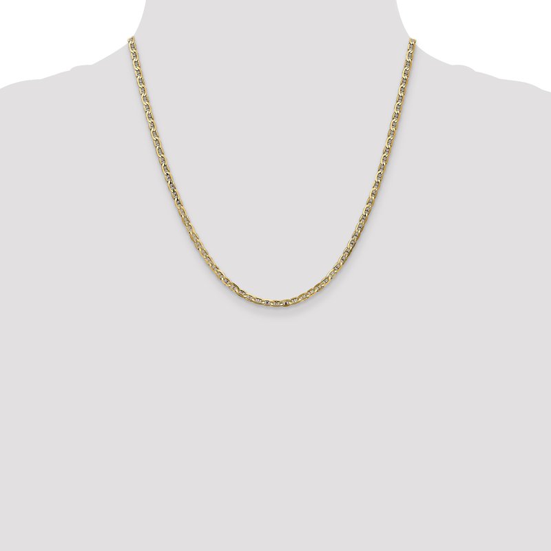 14K 3mm Concave Anchor Chain