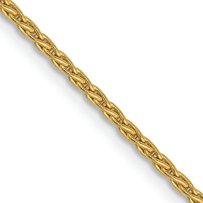 14k 6 inch 1.5mm Parisian Wheat with Lobster Clasp Chain