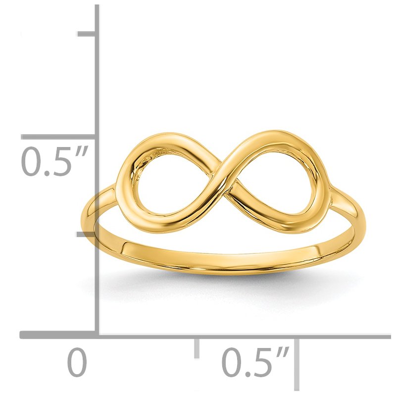 14k Polished Infinity Ring