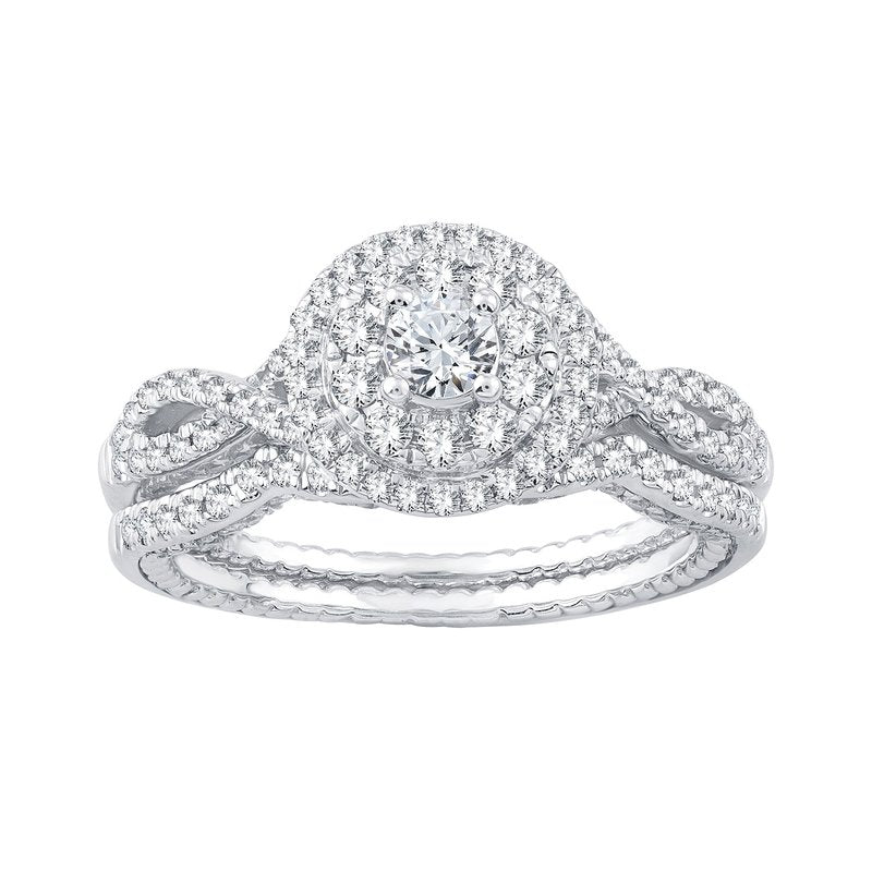 14K 1.00Ct Diamond Bgirdal Ring