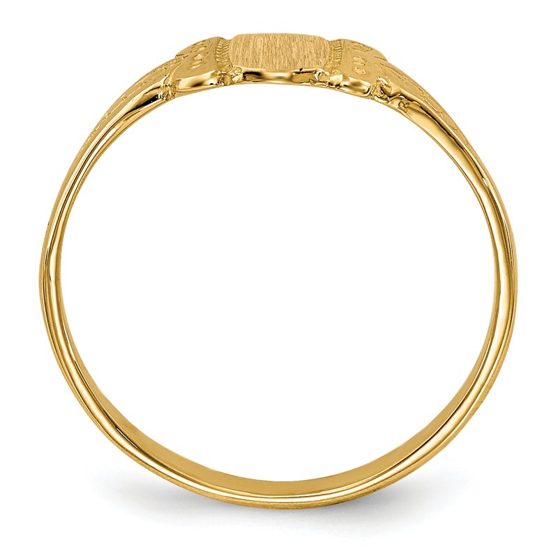 14k Childs Signet Ring