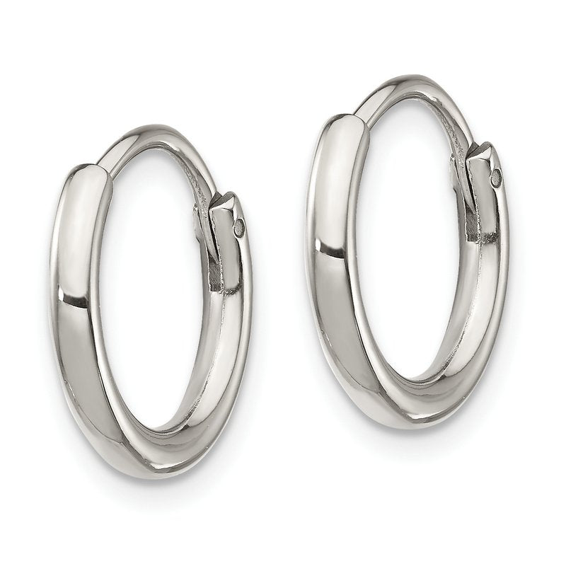 Stainless Steel Polished 2mm Endless Hoop Earrings