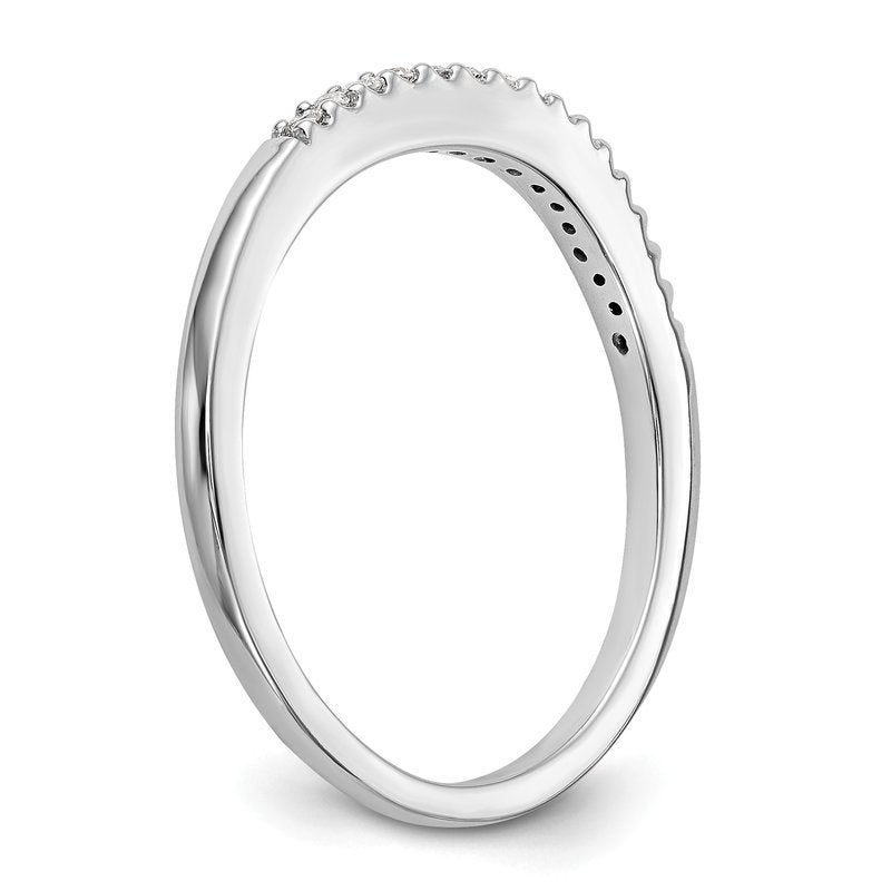 14K White Gold 1/5 carat Lab Grown Diamond VS+ F+ Set of Two Complete Wedding Bands