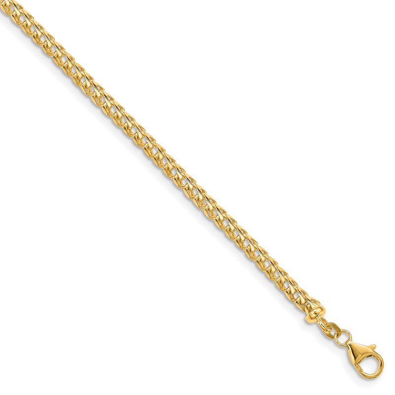 14K 18 inch 3.7mm Franco with Fancy Lobster Clasp Chain