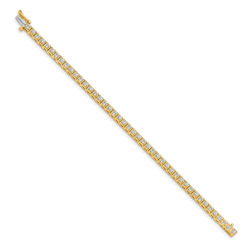 14k Complete 1.75 carat Round A Diamond 4-prong 7 inch Tennis Bracelet
