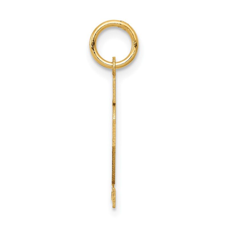 14k Small Satin Number 12 Charm