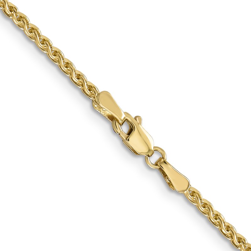 14K 1.8mm Solid D/C Spiga Chain