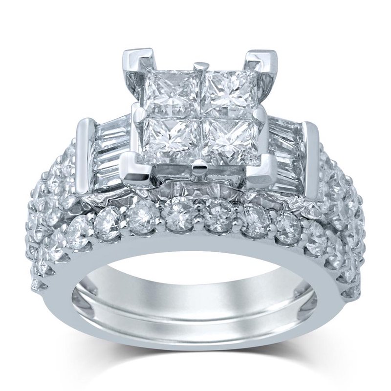 14K 3.88Ct Diamond Bridal Ring