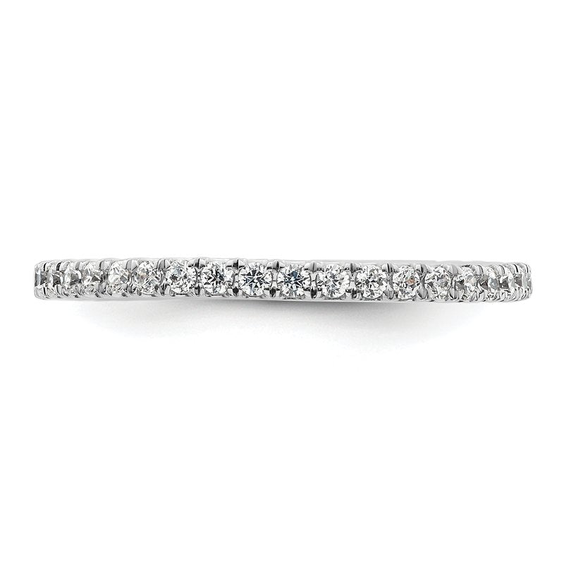 14K Rose Gold 1/2 carat Lab Grown Diamond VS+ F+ Size 4.5 Complete Eternity Band