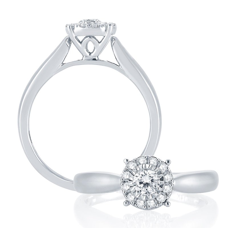14K 0.26Ct Diamond Ring