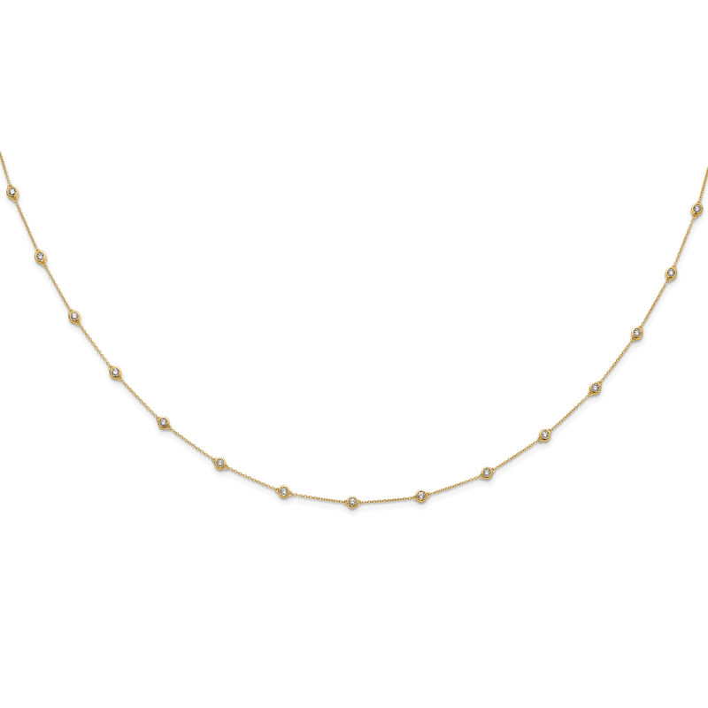 14K Rose Gold 3/8 carat Lab Grown Diamond VS+ F+ Complete 7 Station 7 in Bracelet