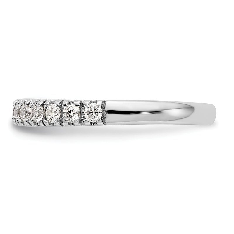 14K White Gold 1/4 carat Lab Grown Diamond VS+ F+ Complete Wedding Band