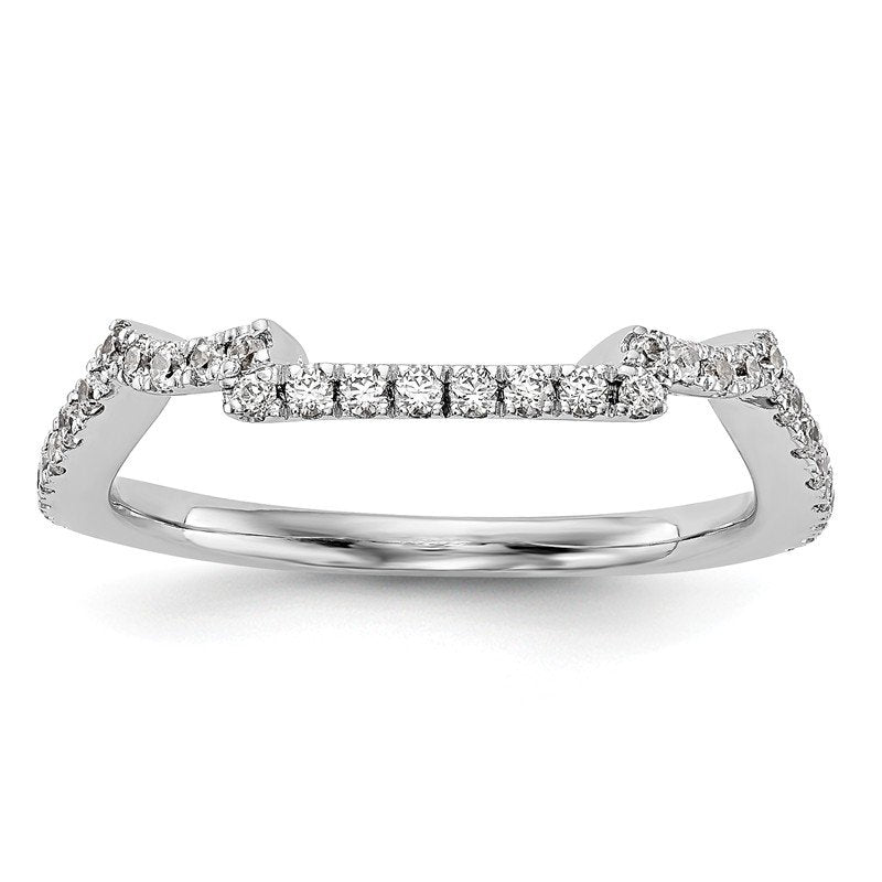14K White Gold 1/2 carat Lab Grown Diamond VS/SI  D E F  Wedding Band