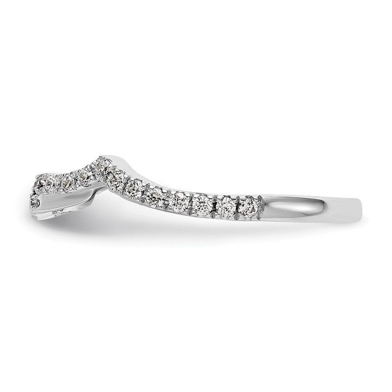 14K White Gold 1/2 carat Lab Grown Diamond VS/SI  D E F  Wedding Band