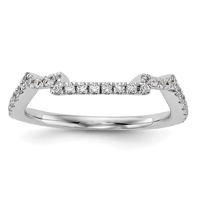 14K White Gold 1/2 carat Lab Grown Diamond VS/SI  D E F  Wedding Band