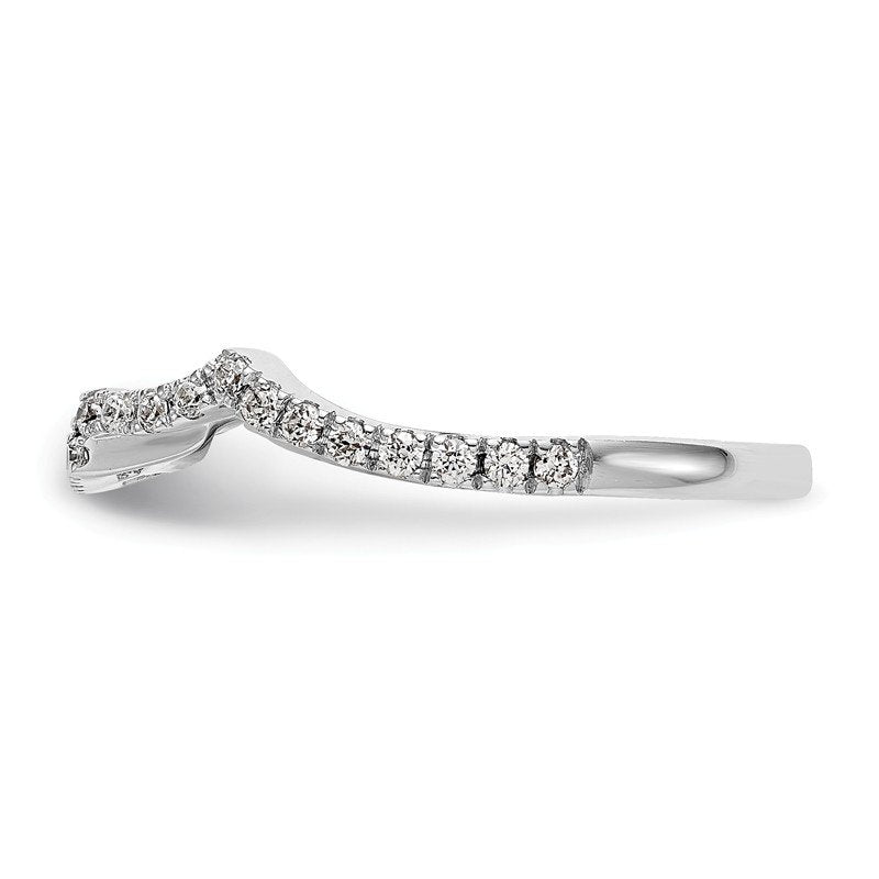 14K White Gold 1/2 carat Lab Grown Diamond VS/SI  D E F  Wedding Band