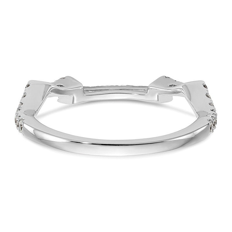 14K White Gold 1/2 carat Lab Grown Diamond VS/SI  D E F  Wedding Band