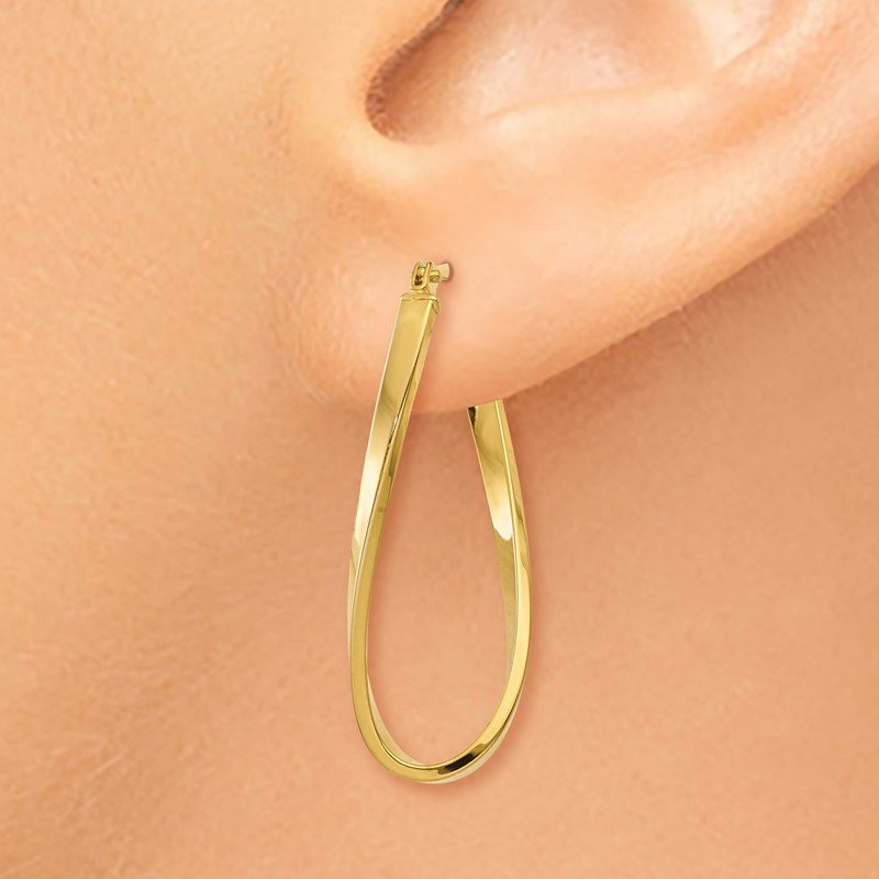 14k Small Twisted Earrings