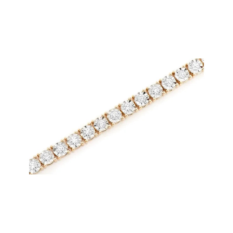 4.15ctw Miracle Set Tennis Bracelet