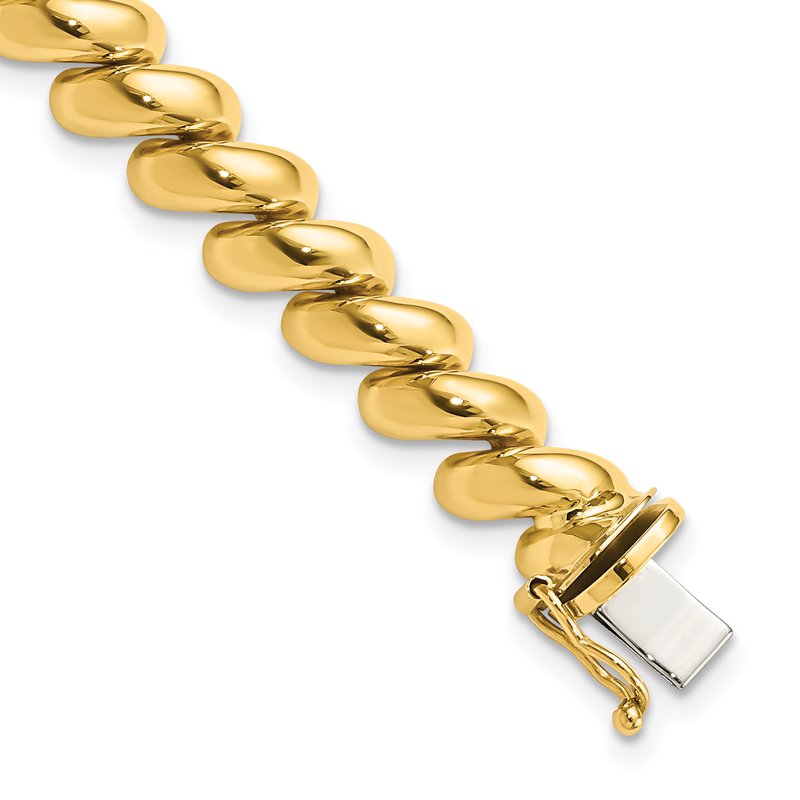 14k Polished 8mm 17 inch San Marco Necklace