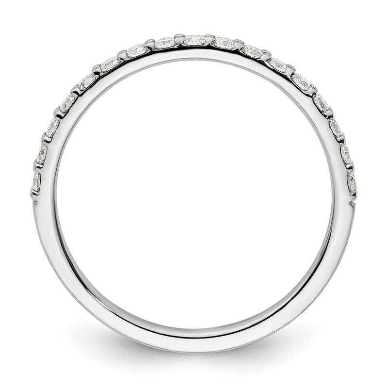 14k White Gold Diamond Band