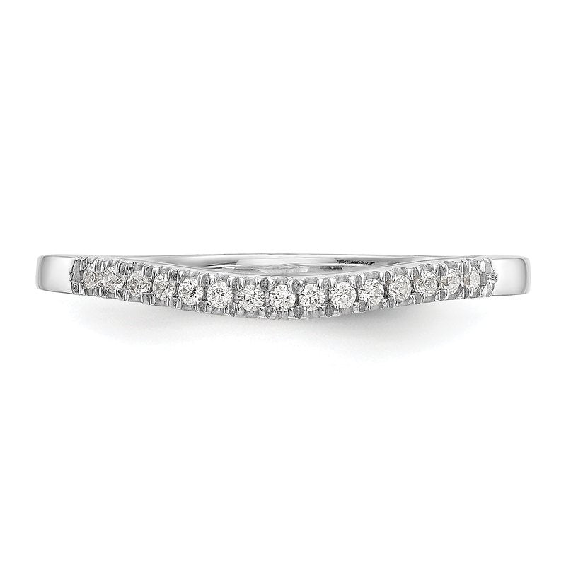 14K White Gold 1/5 carat Lab Grown Diamond VS+ F+ Set of Two Complete Wedding Bands