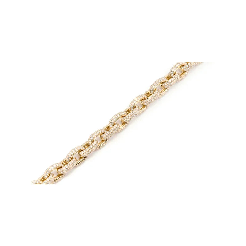 10mm Elongated Rolo Bracelet 14K 13.70