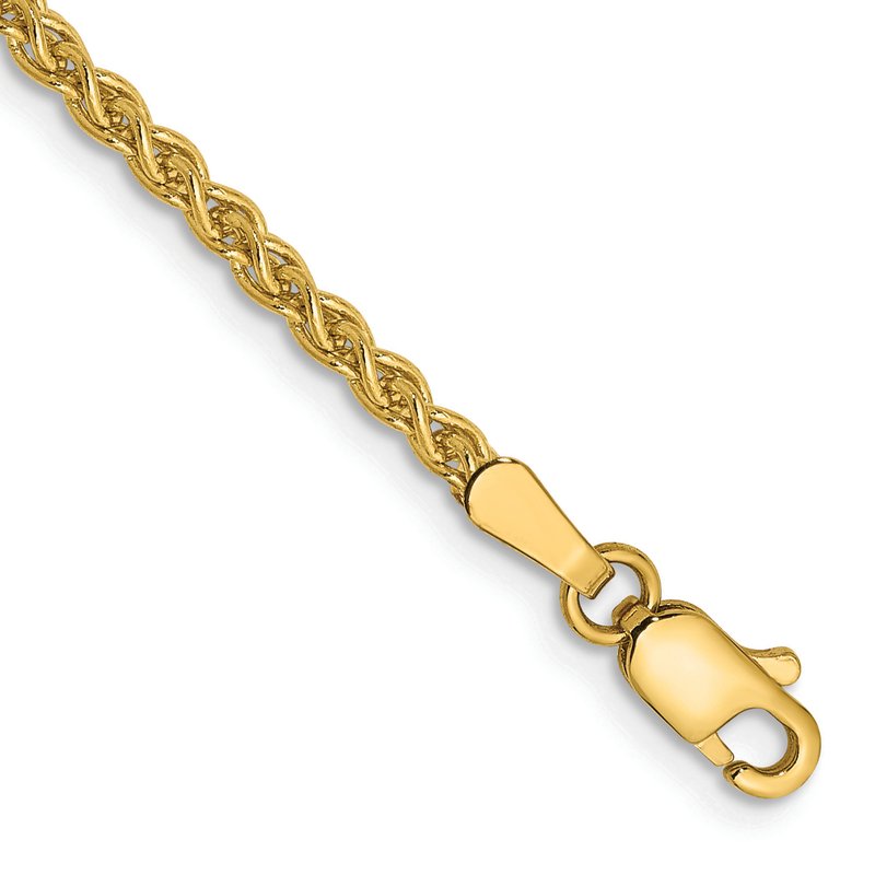 14K 14 inch 2.1mm Spiga with Lobster Clasp Chain