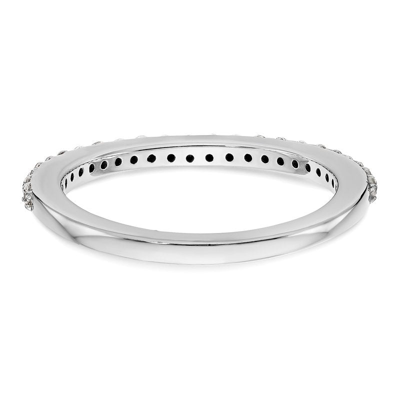 14K White Gold 1/4 carat Lab Grown Diamond VS+ F+ Complete Wedding Band