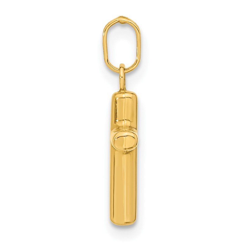 14k Hollow Cross Pendant