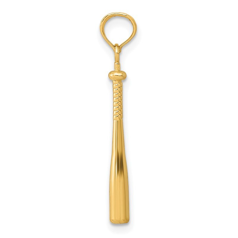 14k 3-D Baseball Bat Pendant
