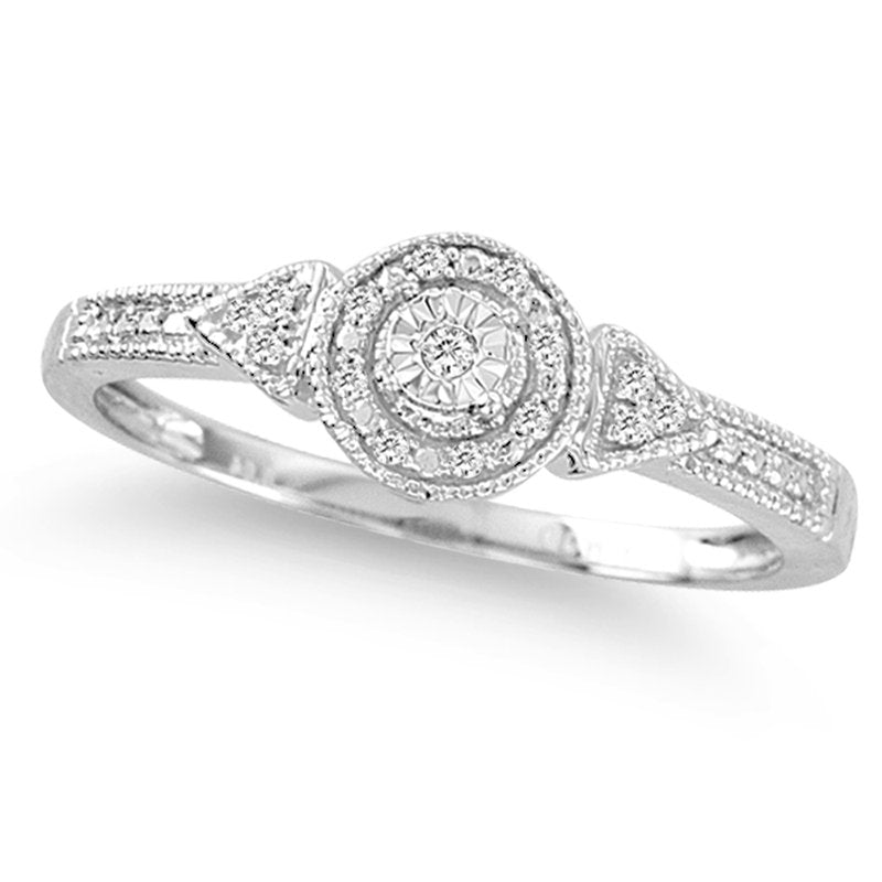 10K  0.04Ct  Diamond  Ring.