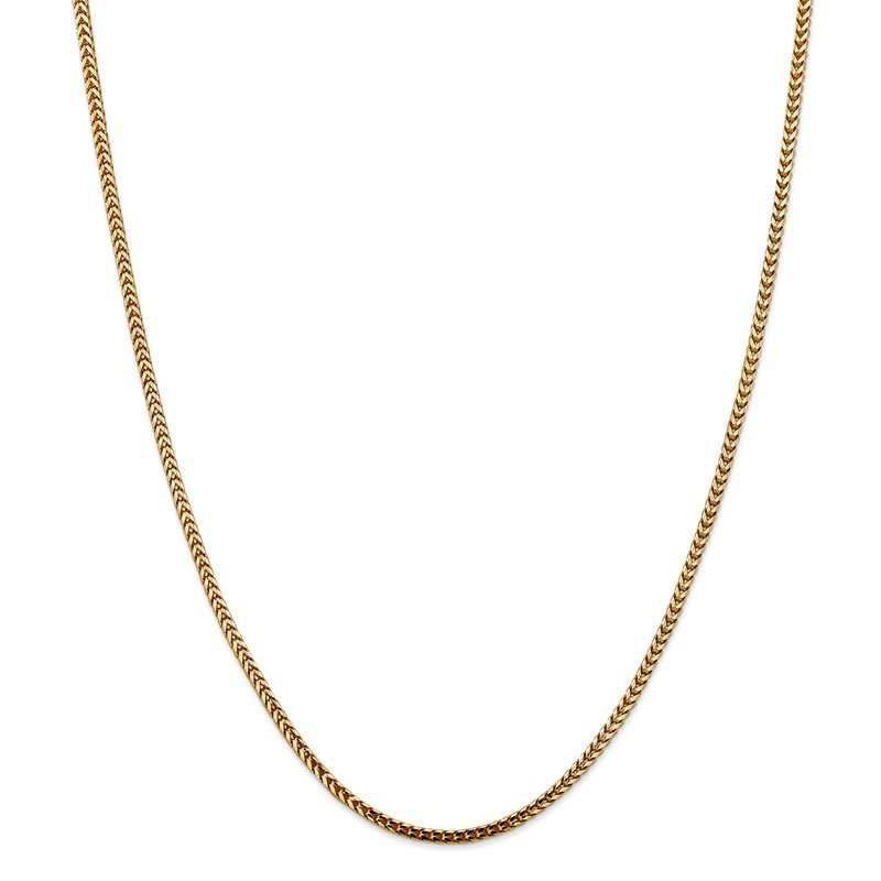 14K 16 inch 2.5mm Franco with Lobster Clasp Chain
