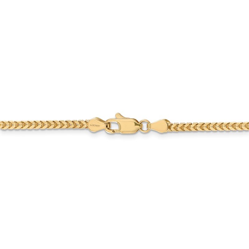 14K 16 inch 2.5mm Franco with Lobster Clasp Chain