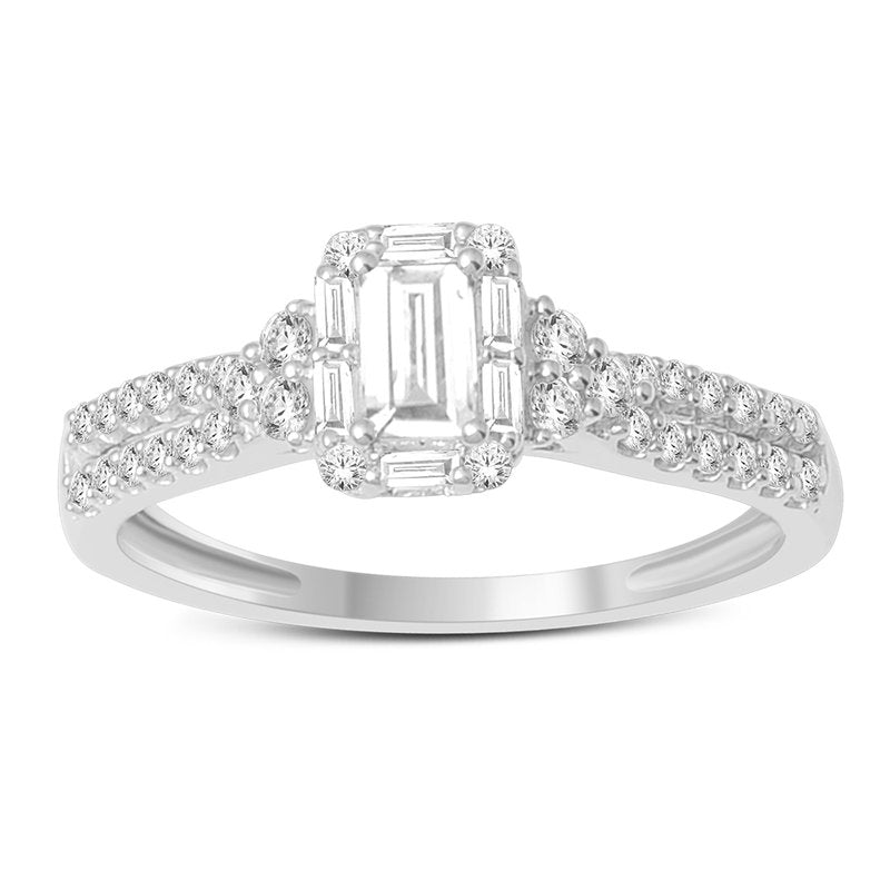 14K 0.66Ct Diamond Bridal Ring
