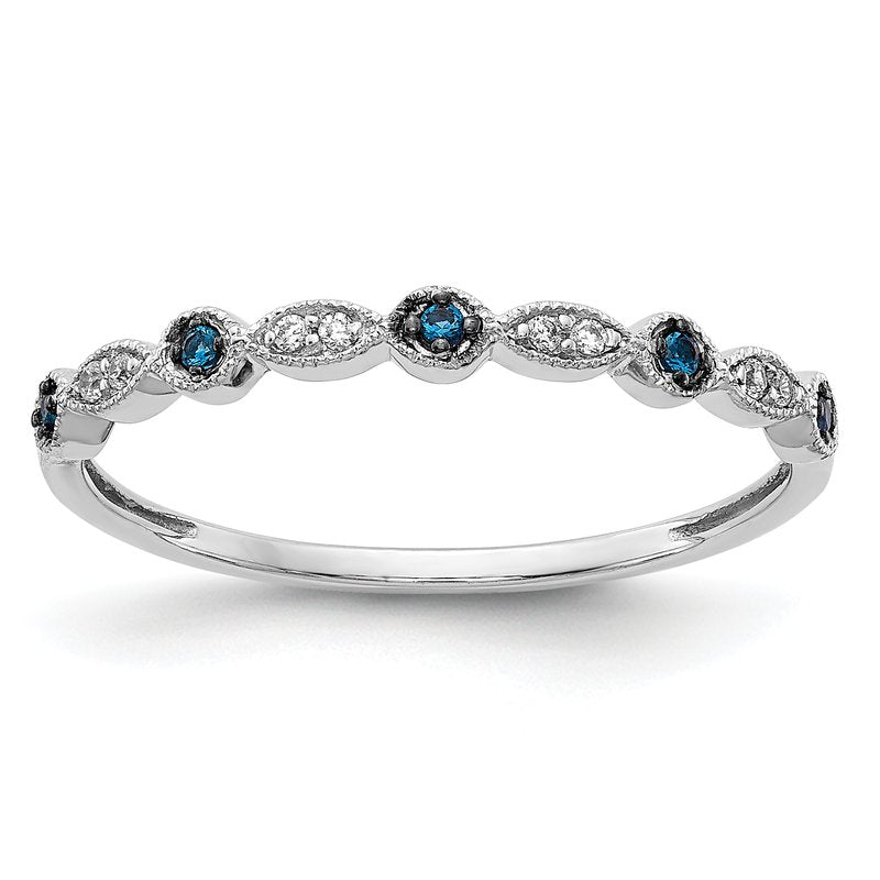14k Rose Gold Diamond Fancy Band