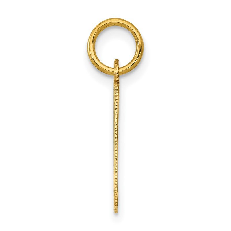 14k Small Elongated Number 31 Charm