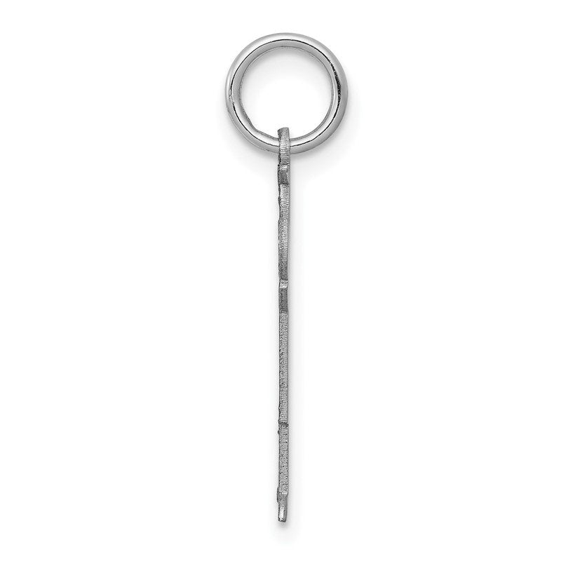 14k White Gold The Kids Small Patches Boy Engravable Kiss Charm