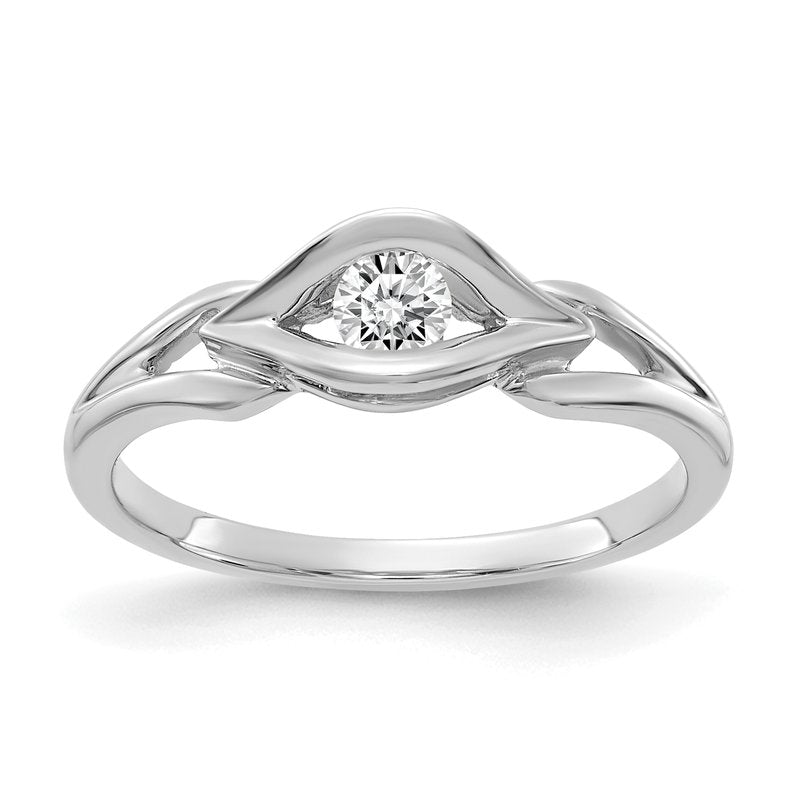14k White Gold VS Diamond ring